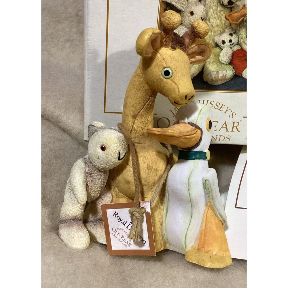 Royal Doulton Jane Hissey’s Old Bear and Friends “Waiting For Snow” With Box COA